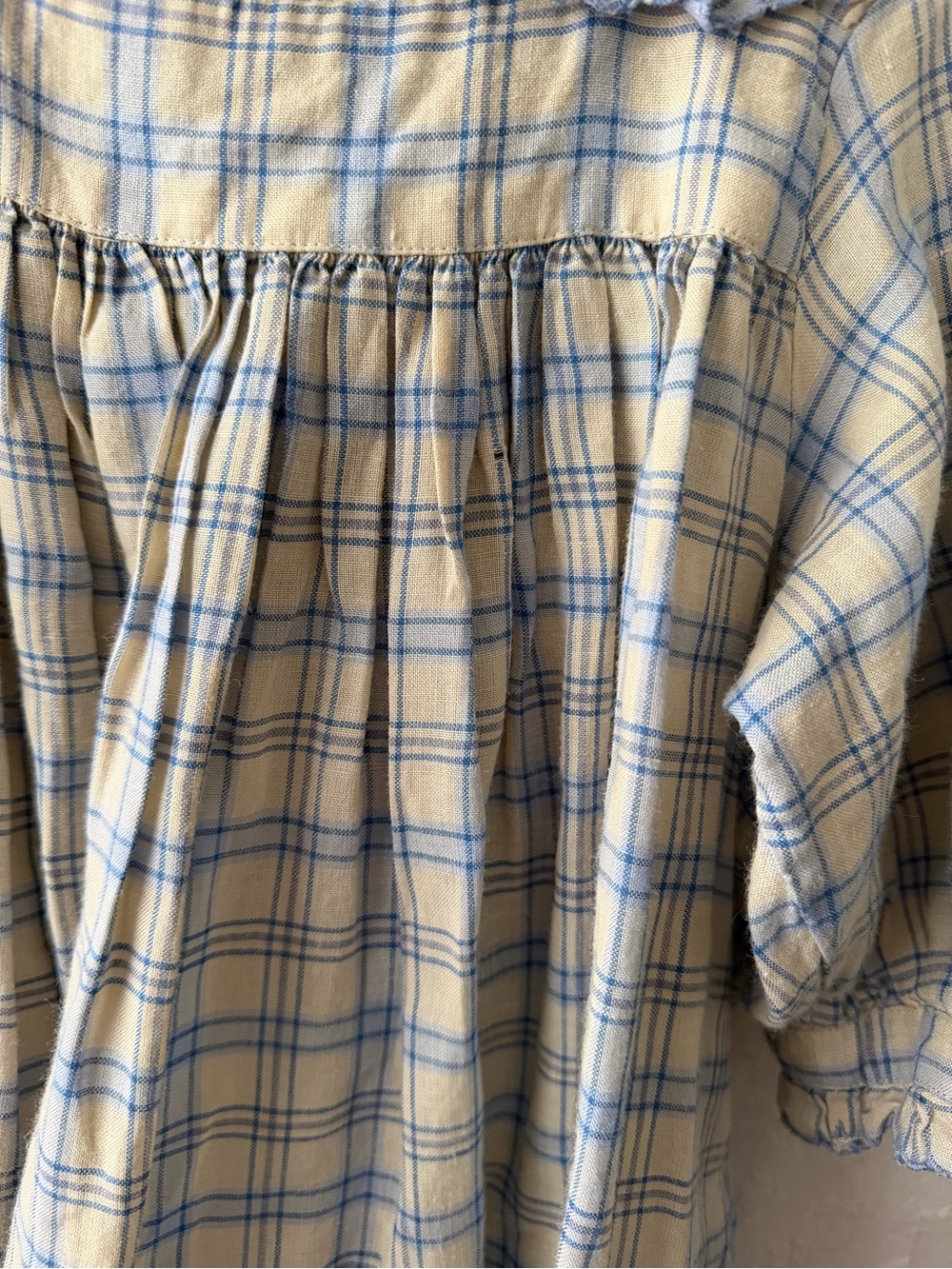 DÔEN Frede Mini Dress in Blue Meadowlark Plaid - Picture 6 of 10